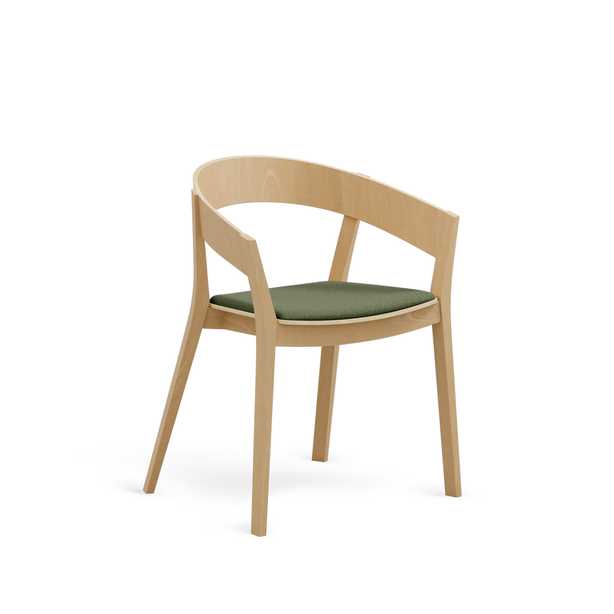 Paged Archer B-4800 karfás szék bükk vázzal, kárpitozott üléssel