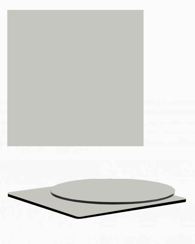 PA Szürke HPL/Compact asztallap, 12 mm