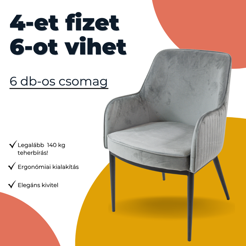 KL Nolan szürke 6 db-os csomagajánlat