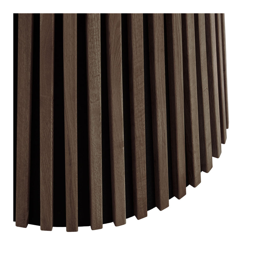 Osaka étkezőasztal – Ø120 cm, füstölt tölgy színben