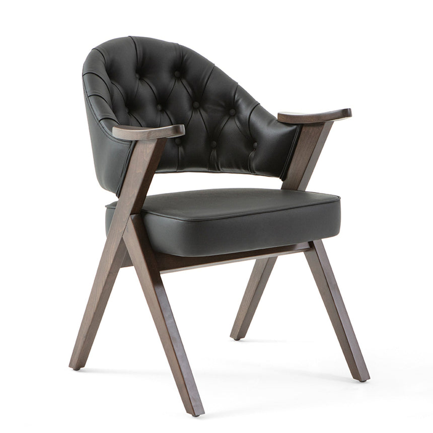 Robert éttermi szék, választható kárpitozással, pácolással