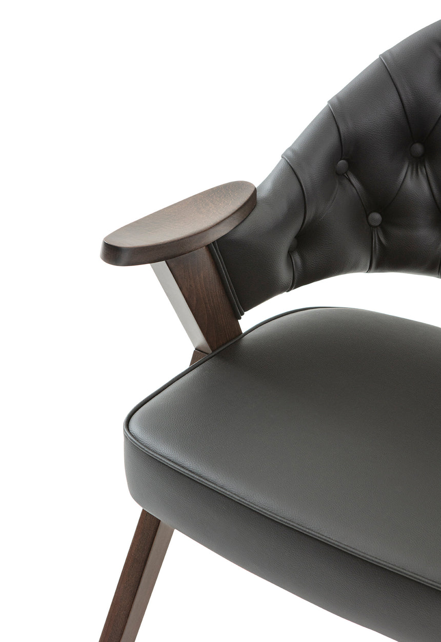 Robert éttermi szék, választható kárpitozással, pácolással