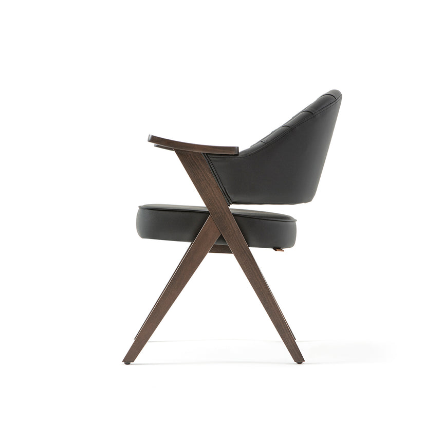 Robert éttermi szék, választható kárpitozással, pácolással