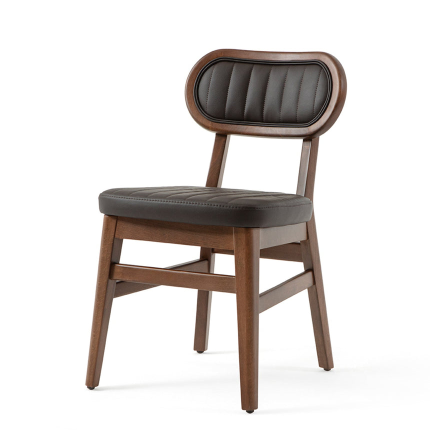 Evans éttermi szék, választható kárpitozással, pácolással