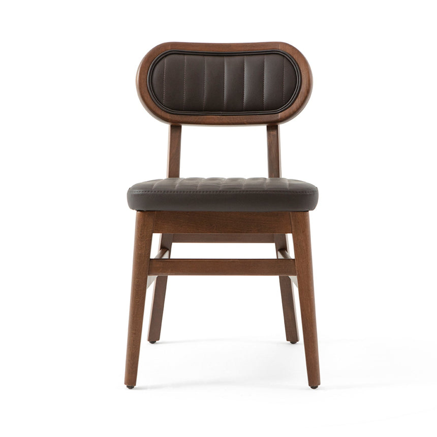 Evans éttermi szék, választható kárpitozással, pácolással