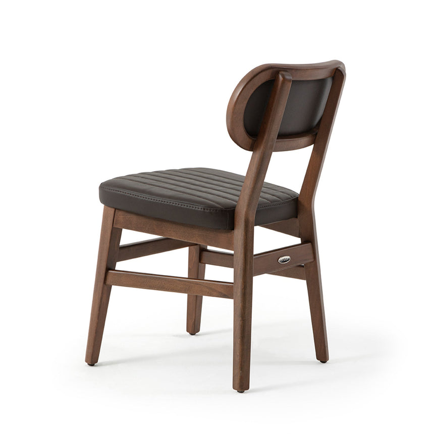 Evans éttermi szék, választható kárpitozással, pácolással