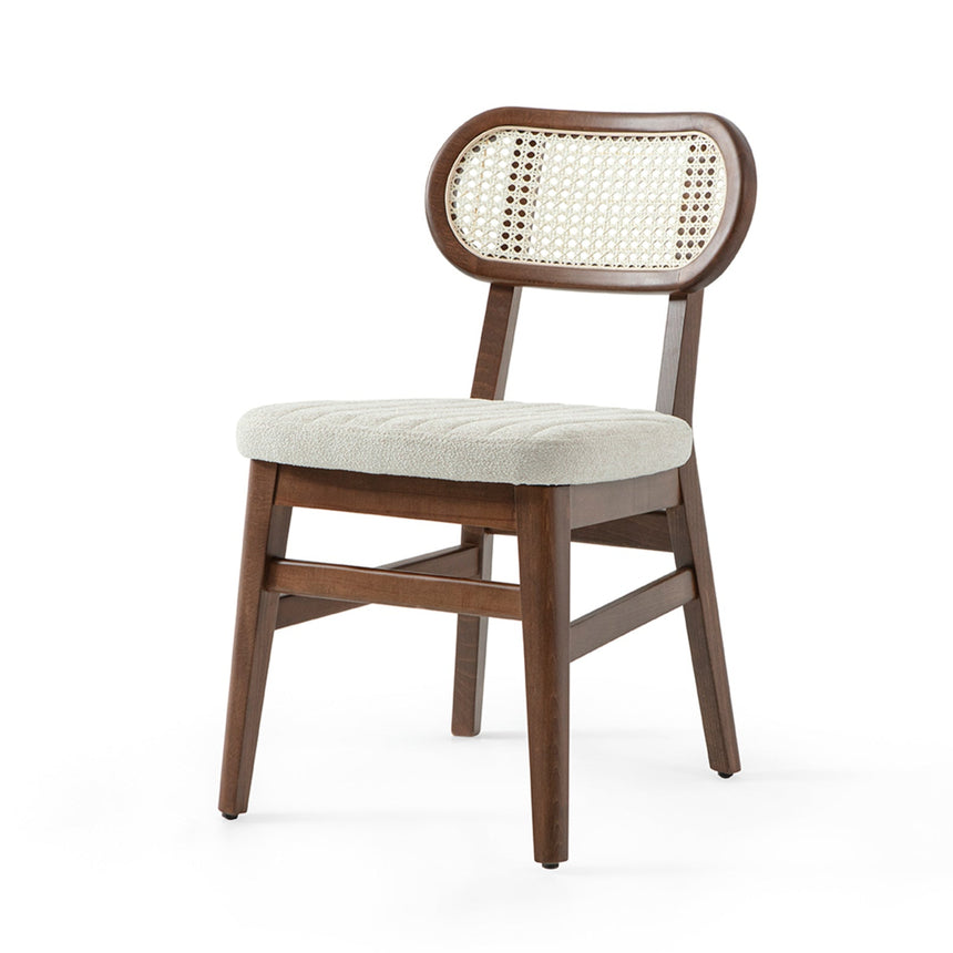 Evans fonott éttermi szék, választható kárpitozással, pácolással