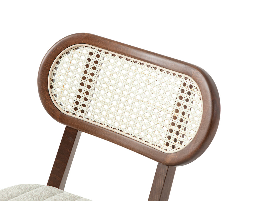 Evans fonott éttermi szék, választható kárpitozással, pácolással