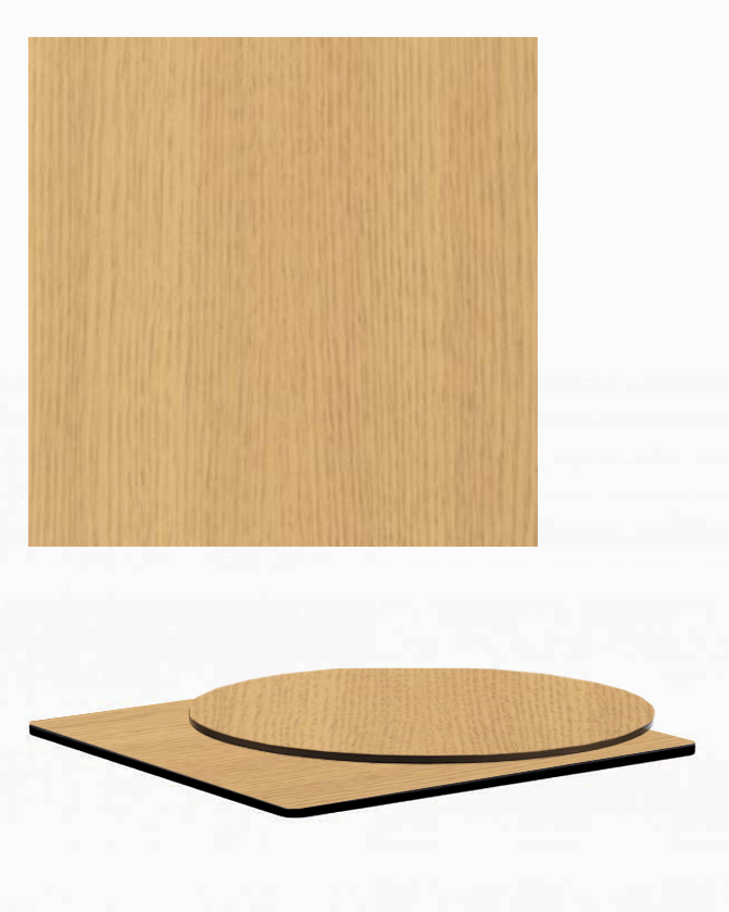 PA German oak HPL/Compact asztallap, 12 mm