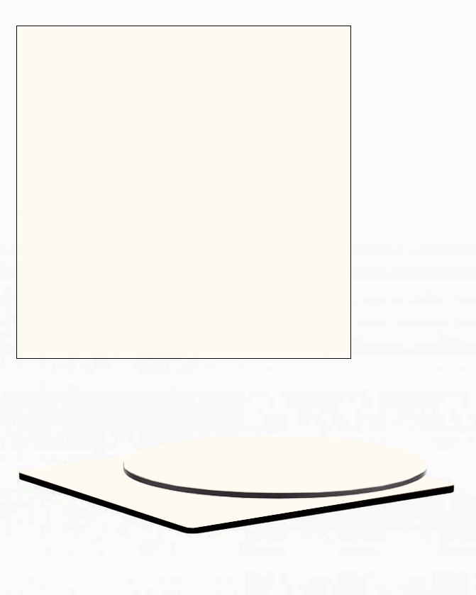 PA Egg white HPL/Compact asztallap, 12 mm