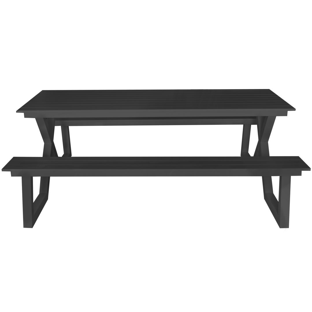 Darby étkezőasztal padokkal, antracit