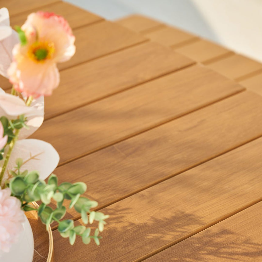 Troy modern étkezőasztal padokkal, fekete