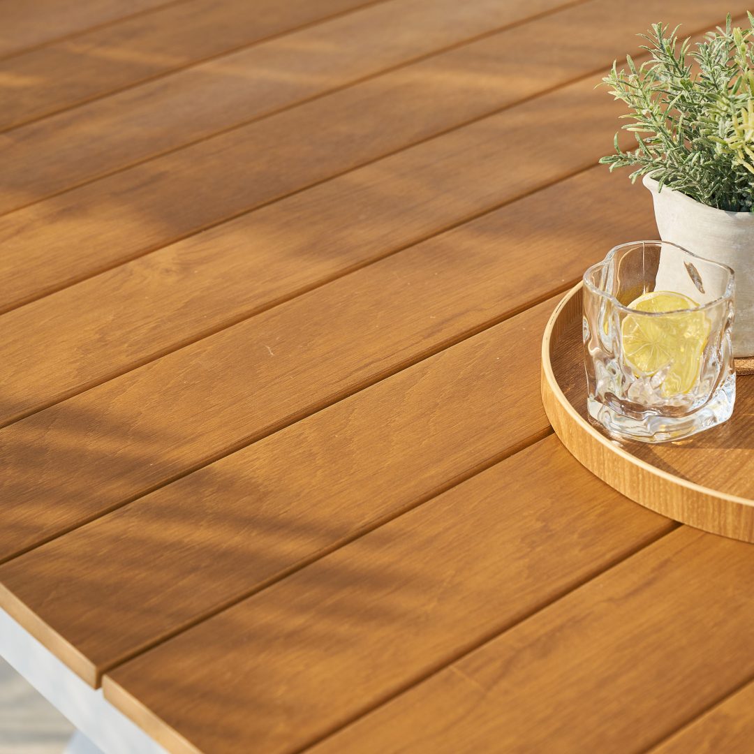 Troy modern étkezőasztal padokkal, fekete