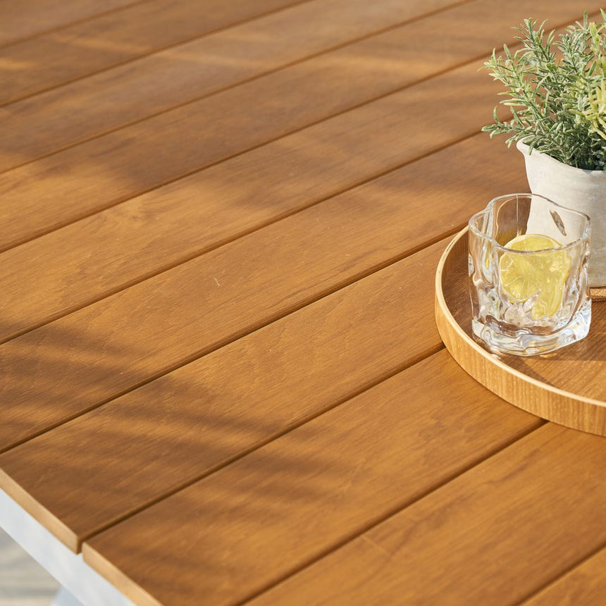 Troy modern étkezőasztal padokkal, fekete