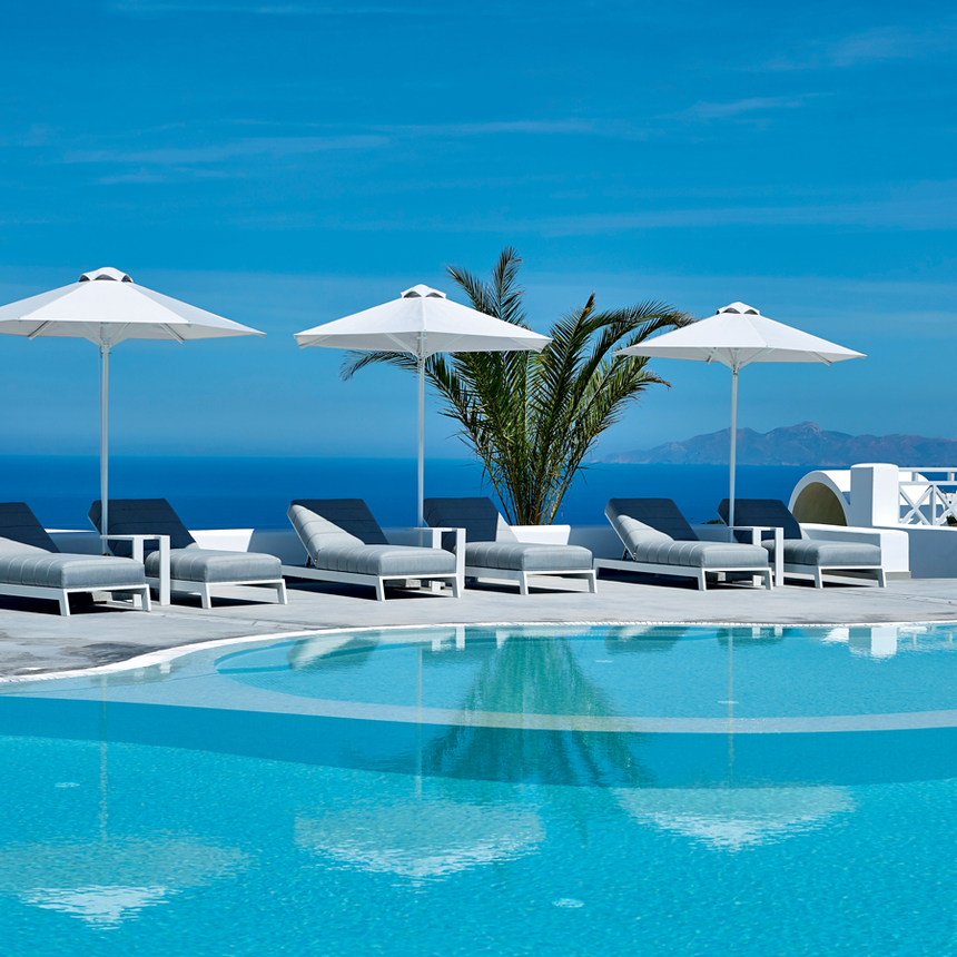 Grattoni Bite napozóágy, fehér