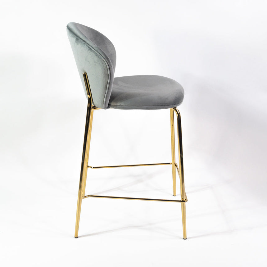 KL Lily kényelmes bárszék 65 cm szürke színben