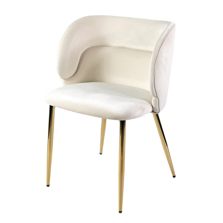 KL Violet erősített étkezőszék krém színben