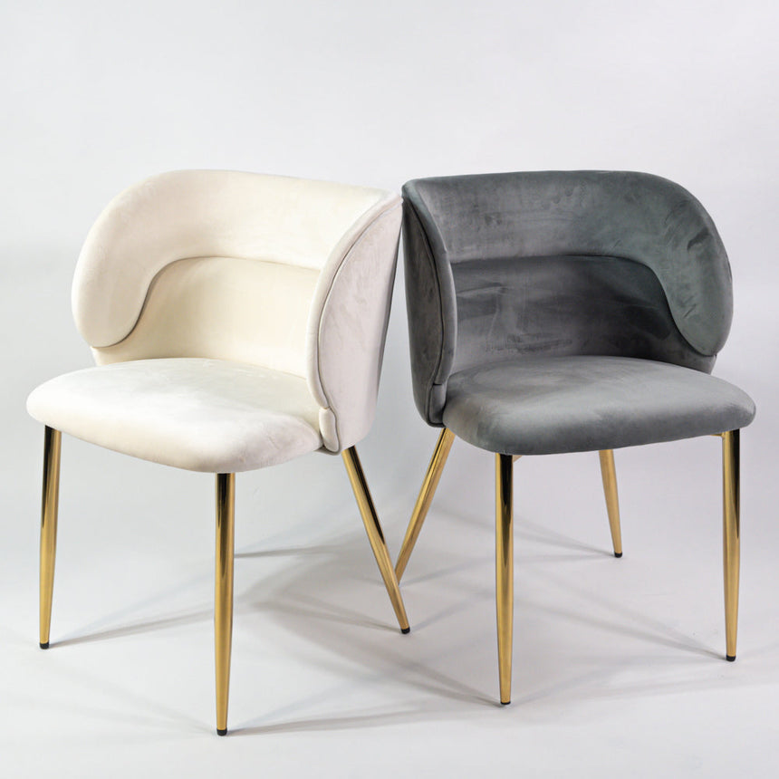 KL Violet erősített étkezőszék szürke színben