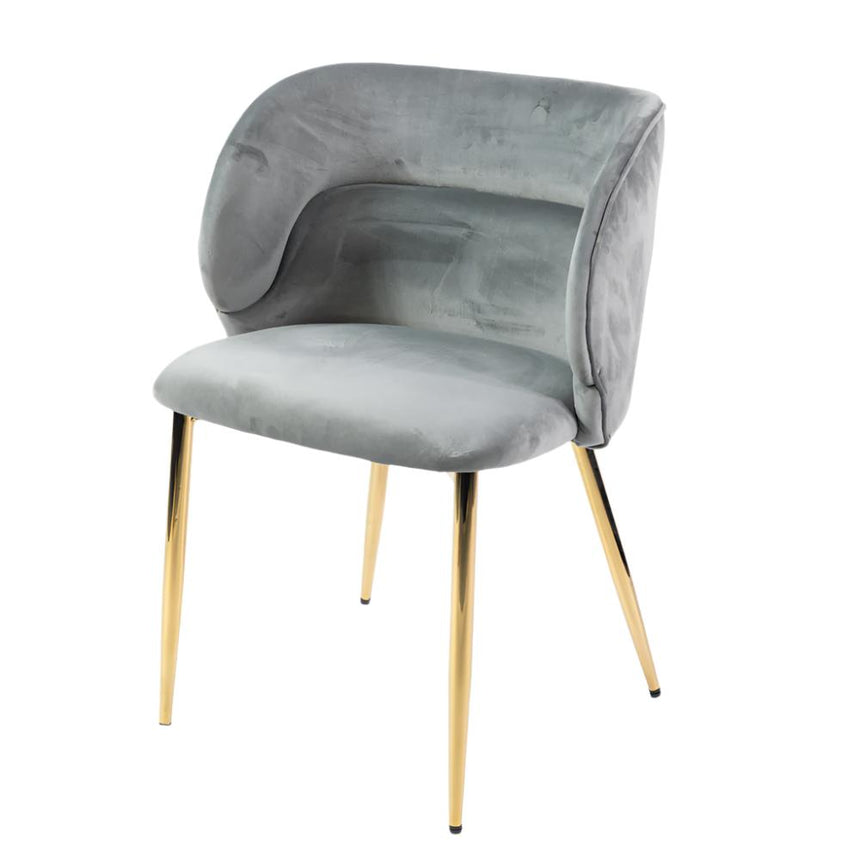 KL Violet erősített étkezőszék szürke színben