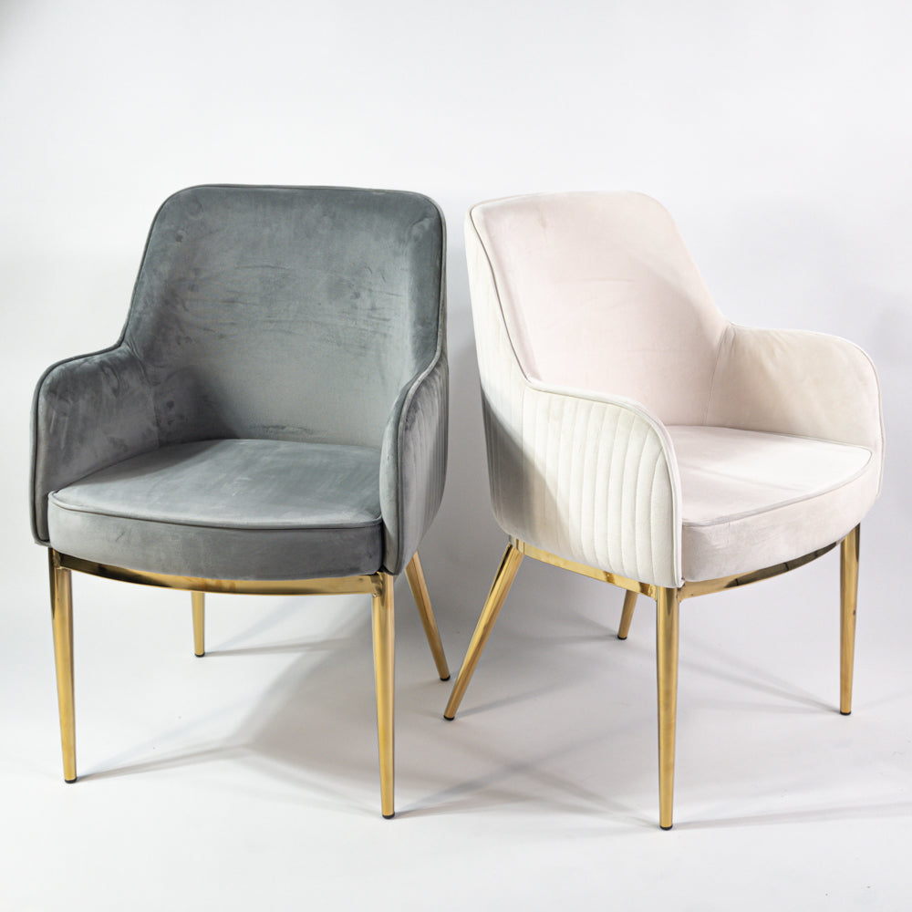 KL Nolan prémium étkezőszék krém színben