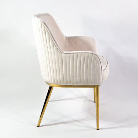 KL Nolan prémium étkezőszék krém színben