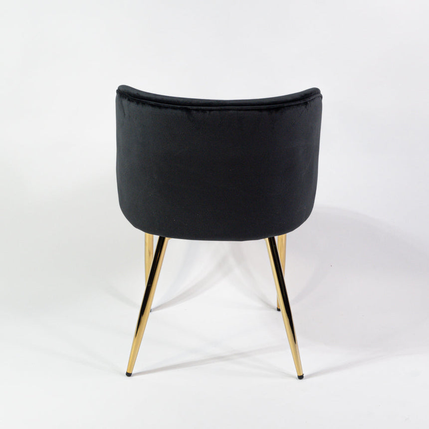 KL Violet erősített étkezőszék fekete színben