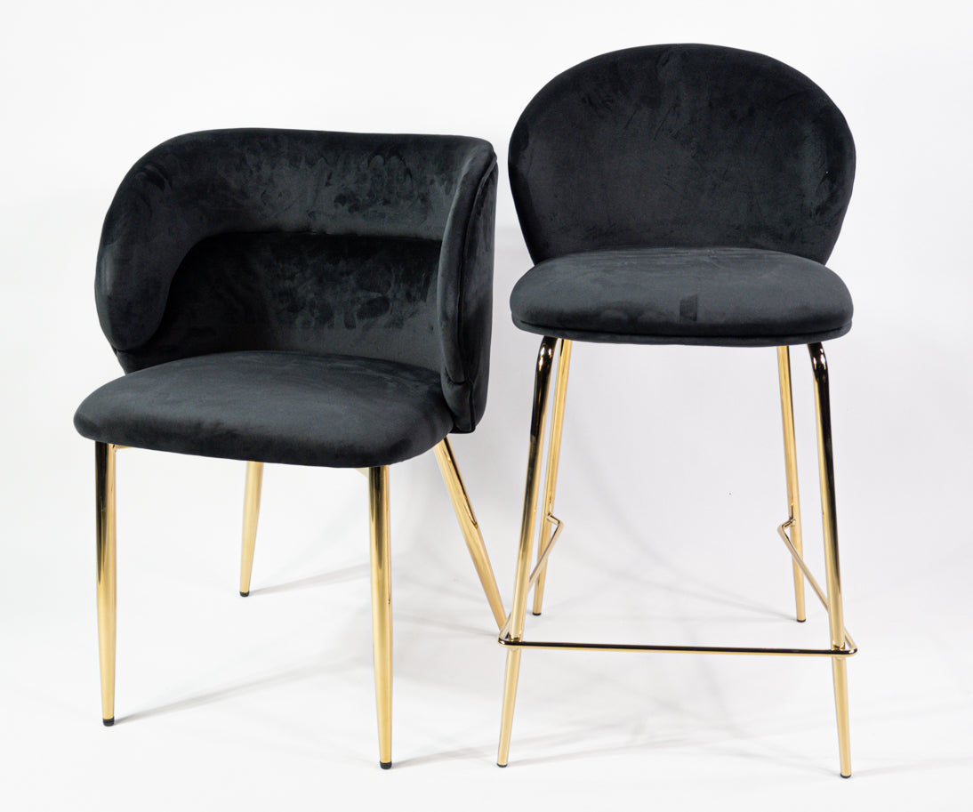 KL Lily kényelmes bárszék 65 cm fekete színben