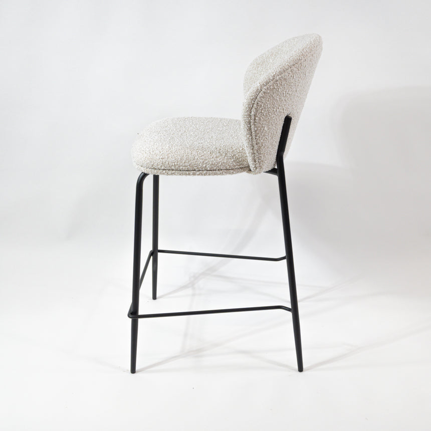 KL Lily - boucle kényelmes bárszék 65 cm, fekete vázzal