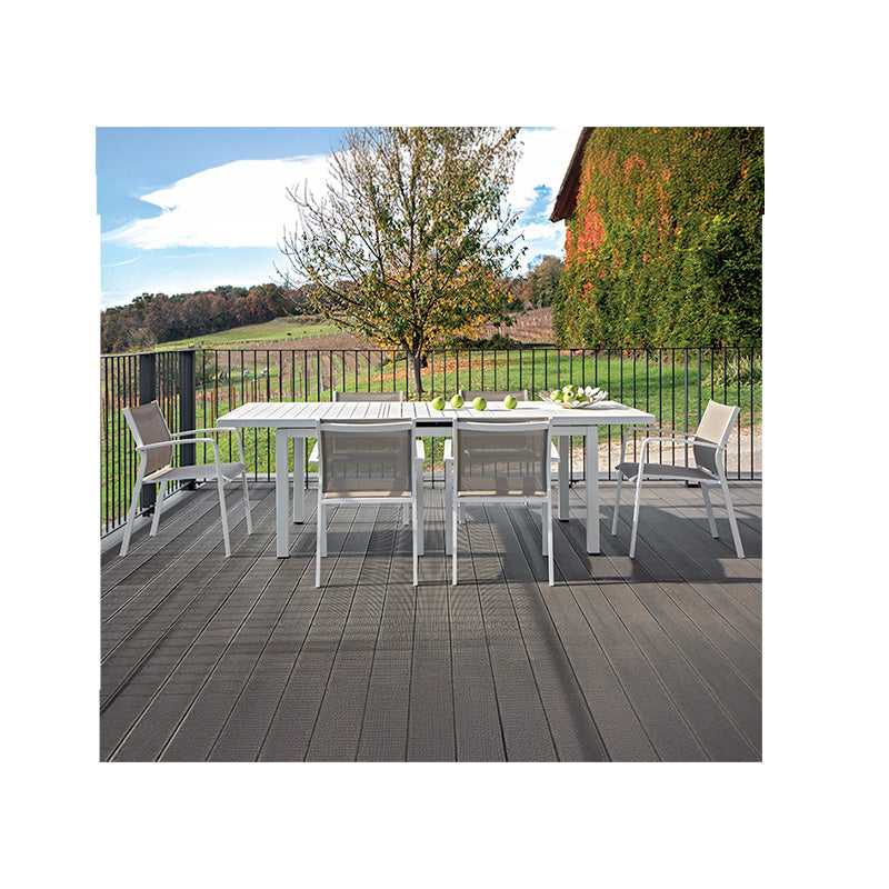 Grattoni Lipari 6 személyes kerti étkezőszett - fehér