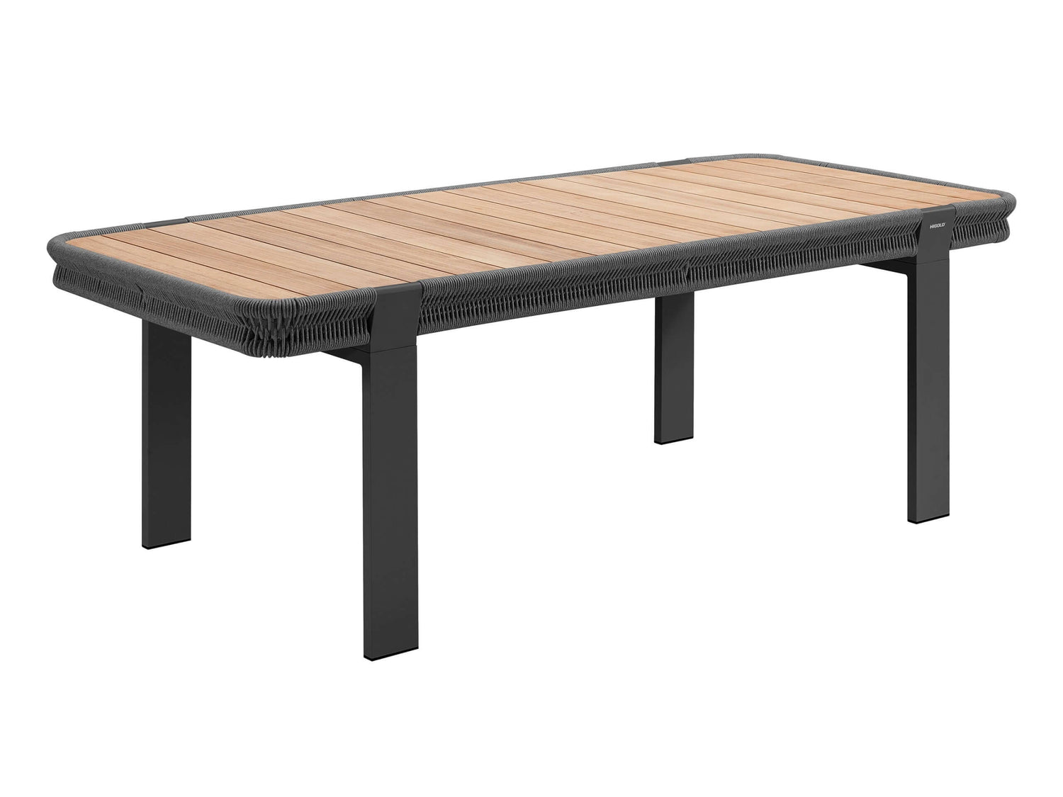 Higold Borromeo 6 személyes kerti étkezőszett fekete színben