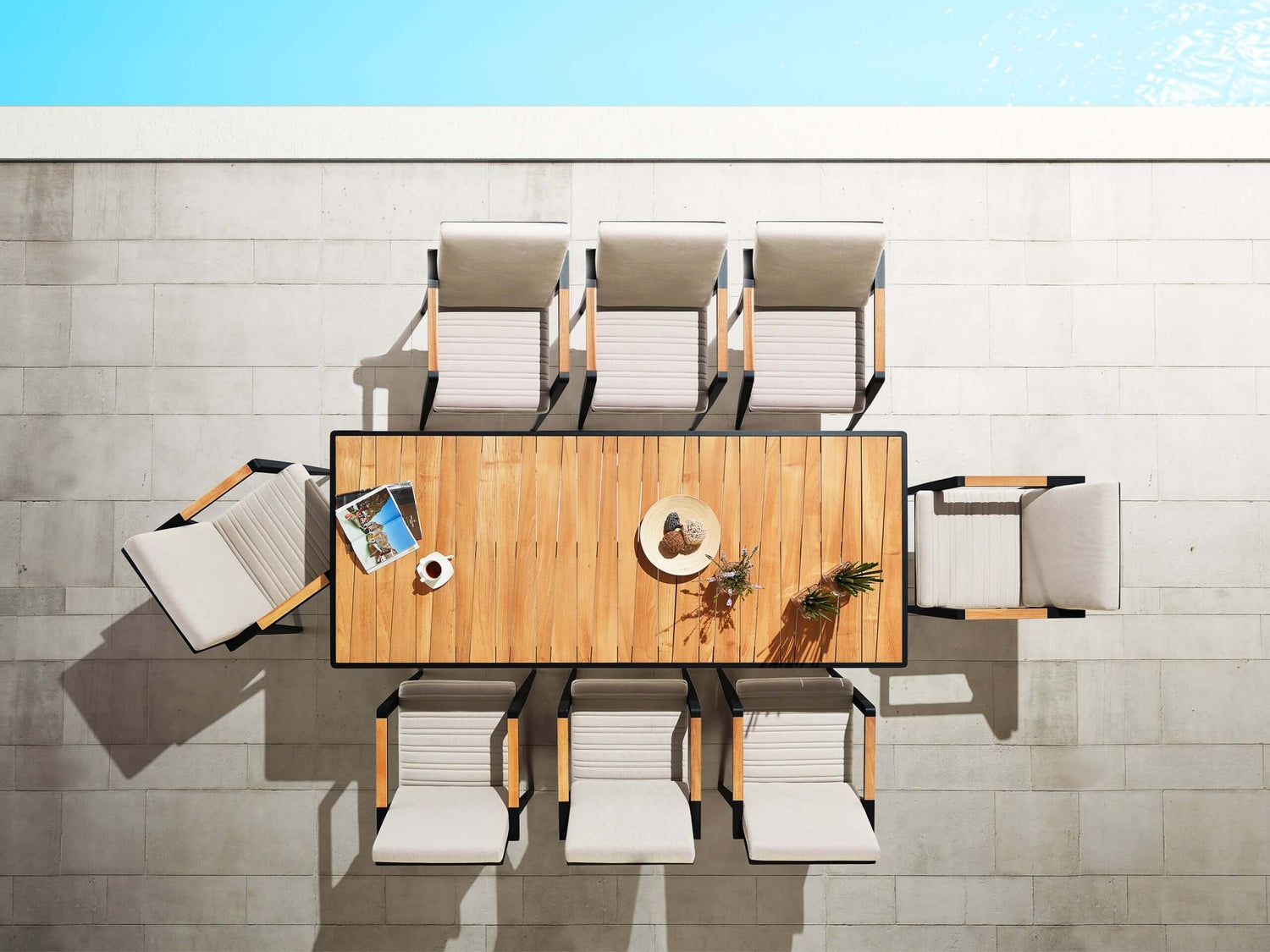 Higold Emoti – 8 személyes  kerti étkezőszett