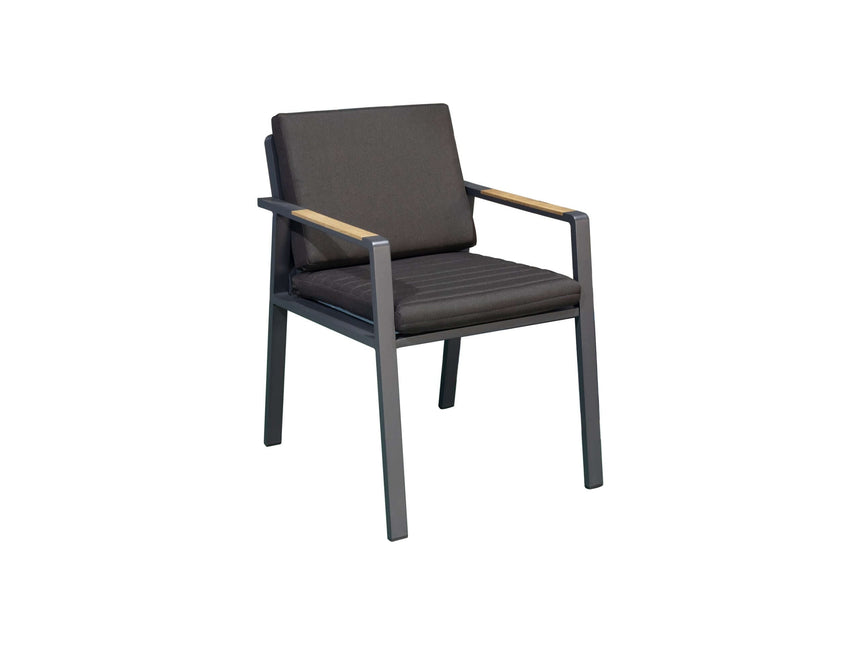 Higold Nofi - 8 személyes  kerti étkezőszett fekete színben