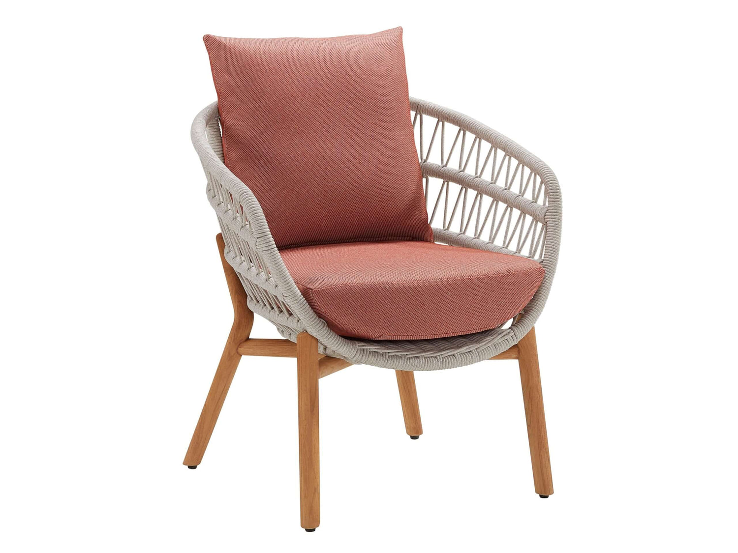 Higold Vasca 6 személyes kerti étkezőszett coral színben