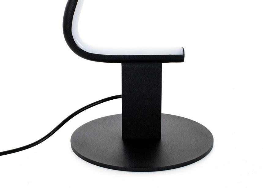 Face Table asztali lámpa fekete – LED, acél, alumínium