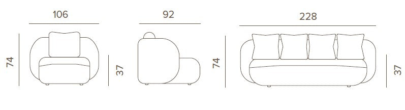 Grattoni Cosy – kerti terasz szett 5 személyre