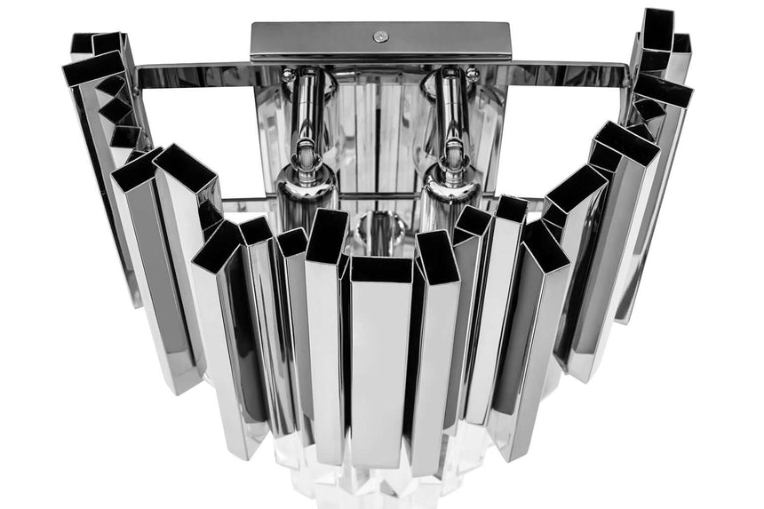 Imperial Wall Silver fali lámpa – acél, kristály