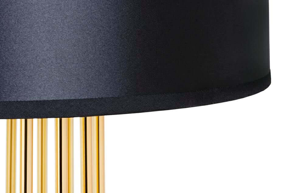 Holmes Straight állólámpa arany, fekete búrával – fém