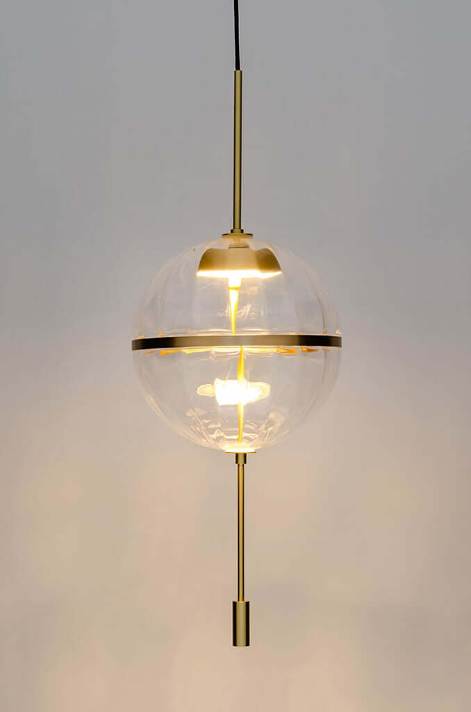 Chaplin 300 függőlámpa réz – LED, üveg