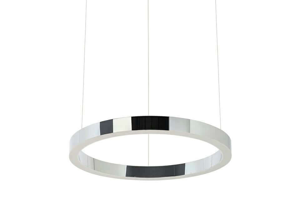 Ring 40 függőlámpa ezüst – LED, polírozott acél