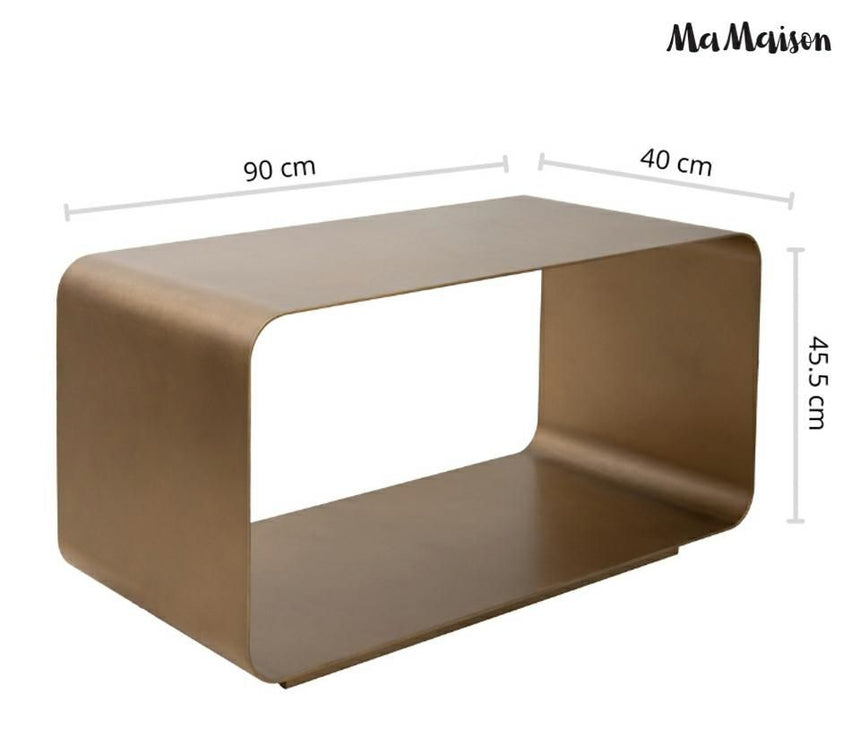 Noura 40 lerakóasztal arany – fém