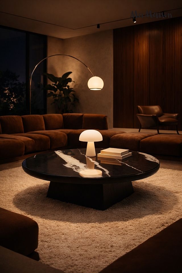 Dover 100 dohányzóasztal fekete – gyanta, fa