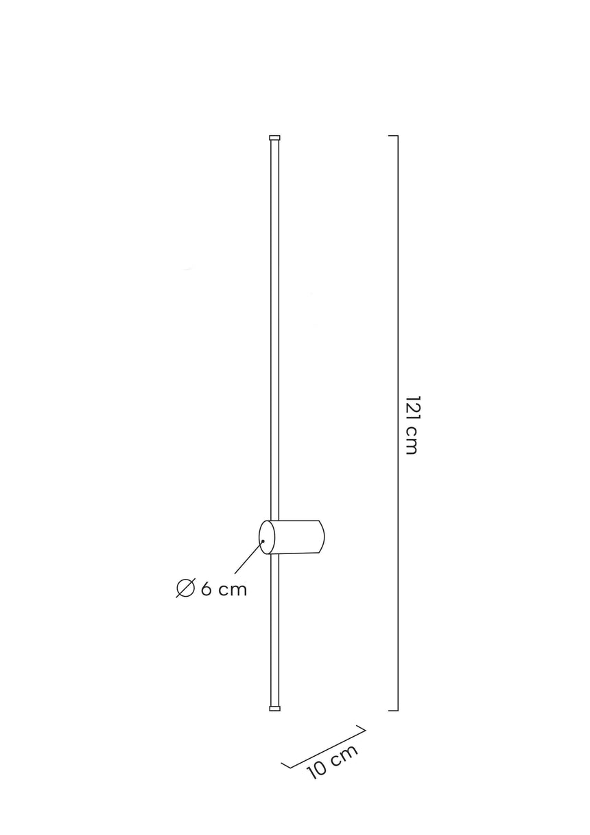 Ombre 120 fali lámpa fekete, 2 darabos szett – LED, acél
