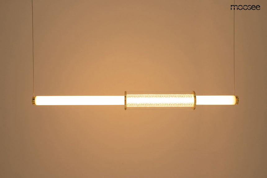 Libra függőlámpa arany – LED, fém, üveg