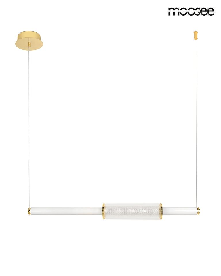 Libra függőlámpa arany – LED, fém, üveg