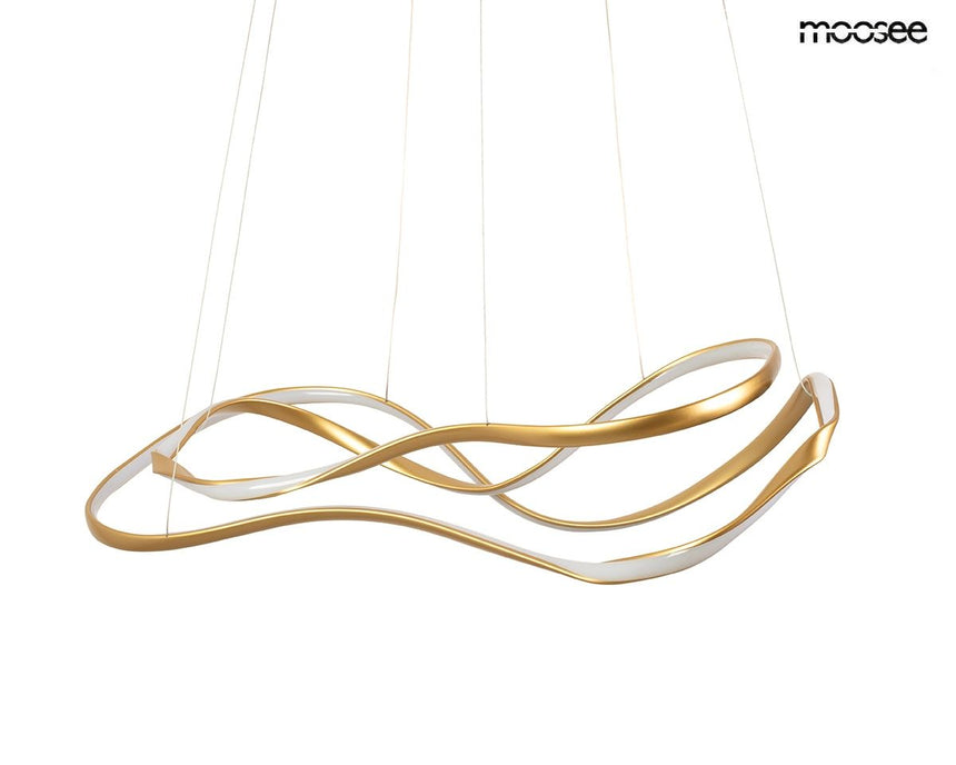 Waves 2 függőlámpa arany – LED, fém