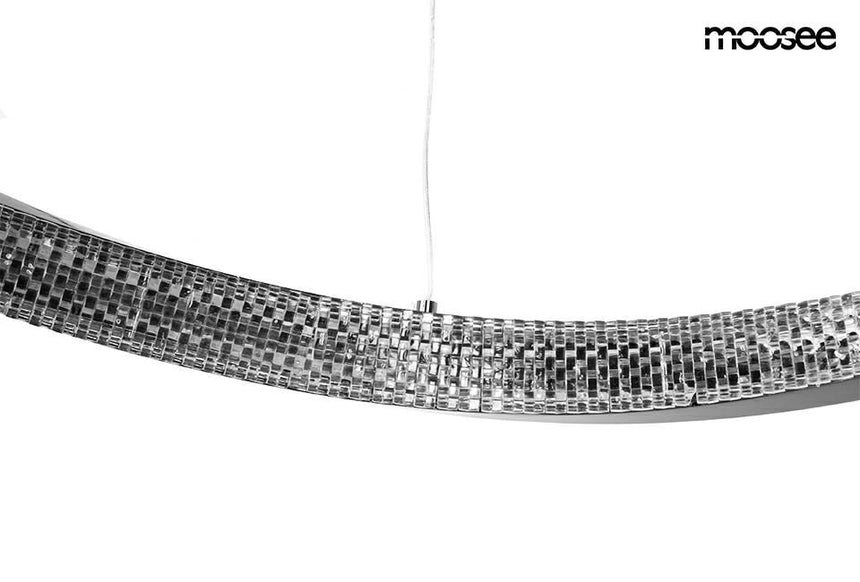 Anillo 80 függőlámpa fekete króm – LED, fém, alumínium