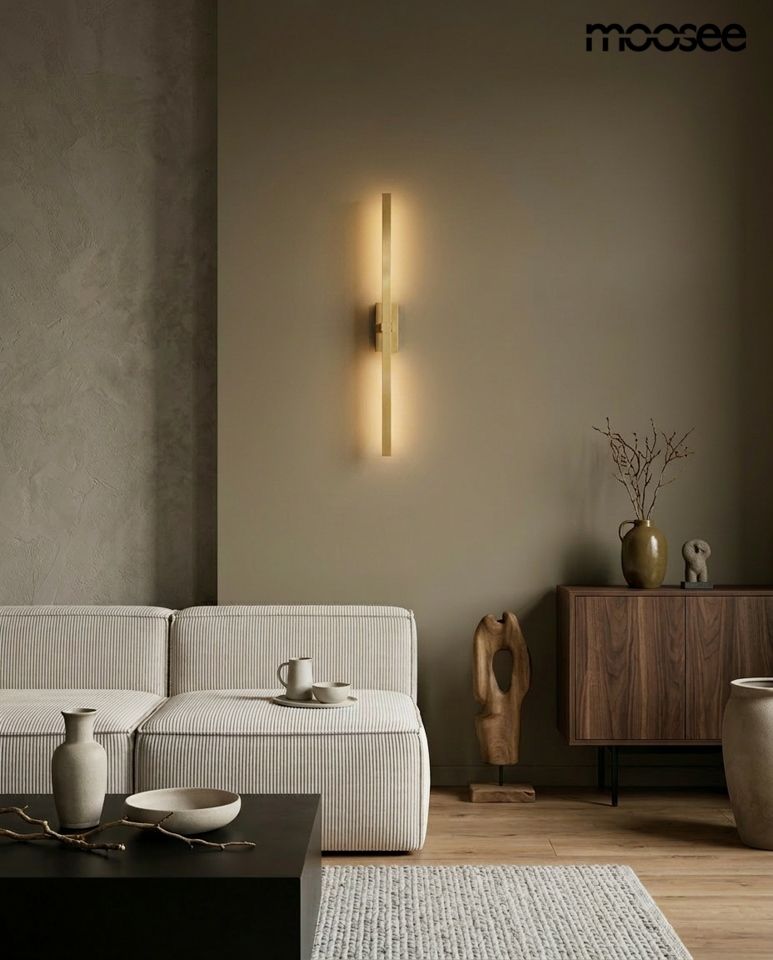 Line fali lámpa arany – LED, acél