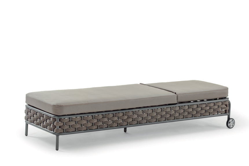 Grattoni Panama napozóágy, antracit/barna