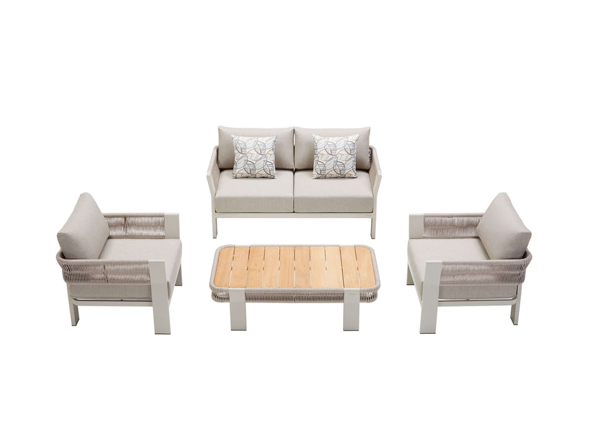 Higold Borromeo 4 személyes kerti ülőgarnitúra szett, taupe színben