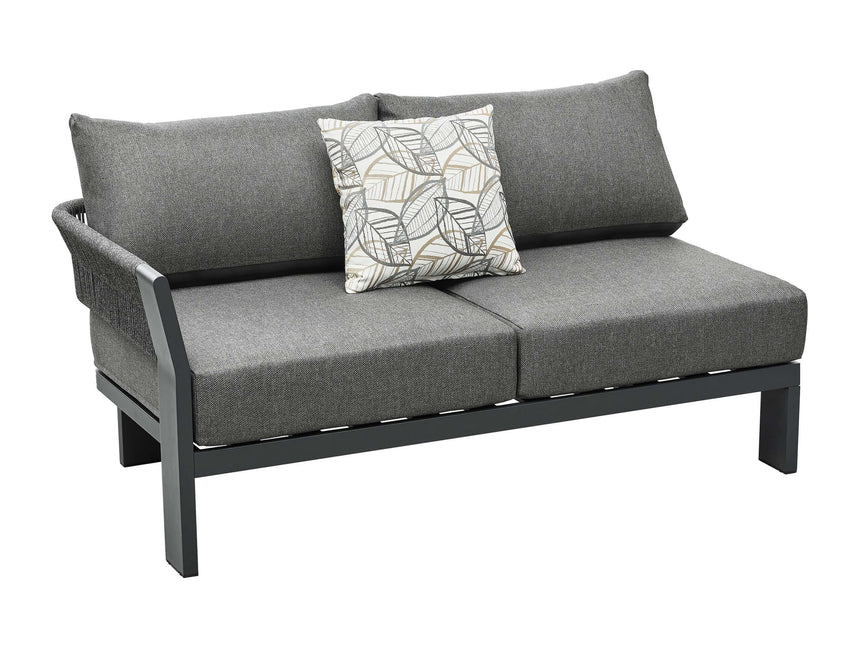 Higold Borromeo 5 személyes kerti sarokülő szett, antracit színben